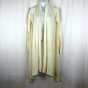 Pure DKNY Linen open front cardigan sweater S